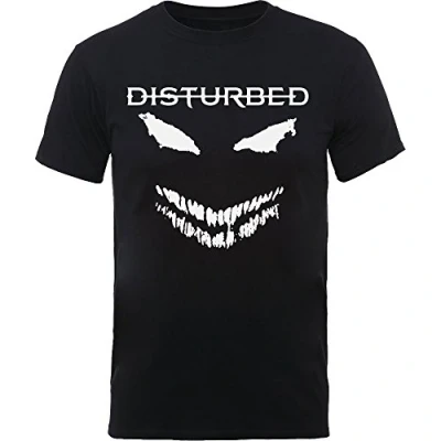 Afbeelding van Disturbed Scary Face Candle Heren T shirt 2XL Zwart
