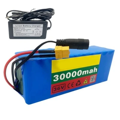 Afbeelding van GNIUBBDB E bike accu 36 V 30 Ah 10S3P lithiumbatterij met oplader scooterbatterij voor 250 W 1000 motoren XT60 stekker