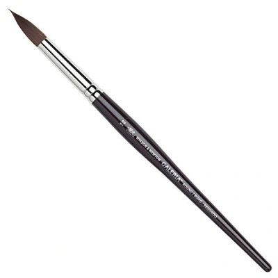 Afbeelding van Winsor &amp; Newton Galeria Acrylverf Penseel ronde vorm korte steel No. 12 kwast 7,9mm