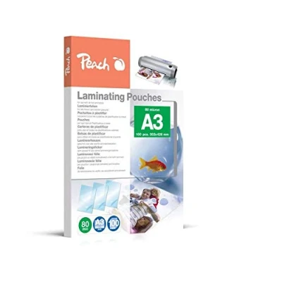 Afbeelding van Peach lamineerhoes A3 303x426 80 micron 100vel