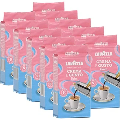 Afbeelding van Lavazza Crema e Gusto Dolce, gemalen koffie, 10 x 250 g