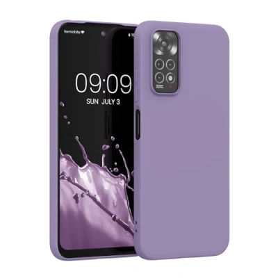 Afbeelding van kwmobile telefoonhoesje geschikt voor Xiaomi Redmi Note 11 / 11S Hoesje smartphone Back cover in violet lila