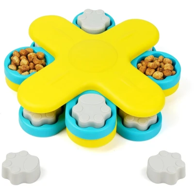 Afbeelding van BELLE VOUS Interactive Dog Puzzle Toy Treat Dispenser Enrichment Game for Small, Medium &amp; Large Dogs Slow Feeder IQ Training/Brain Stimulation