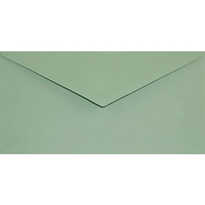 Afbeelding van Netuno 100 groene lange enveloppen DL 110 x 220 mm 120 g Keaykolour Matcha Tea van gerecycled papier kleurrijke gerecyclede voor wenskaarten uitnodigingen bruiloft verjaardag