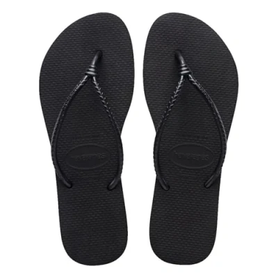 Afbeelding van Havaianas Tongs tube slim pour femme, Noir, 37/38 EU, 4.5/5 UK
