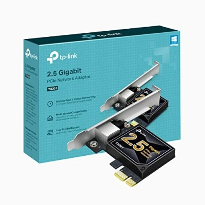 Afbeelding van TP Link 2,5 Gigabit PCI Express netwerkadapter, discrete en volledige hoogte, ondersteunt Windows 11/10/8.1/8/7, Servers RS 2022/2019/2016/2012 R2/2012/2008 R2, Linux (TX201)