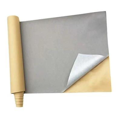 Afbeelding van Zelfklevende fluwelen stof voor juwelendoosjes, maat: 45 x 254 cm (lichtgrijs Morandi)