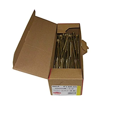 Afbeelding van 50 stuks houtbouwschroeven met platte kop, alle maten, 6 x 220 mm, TX30
