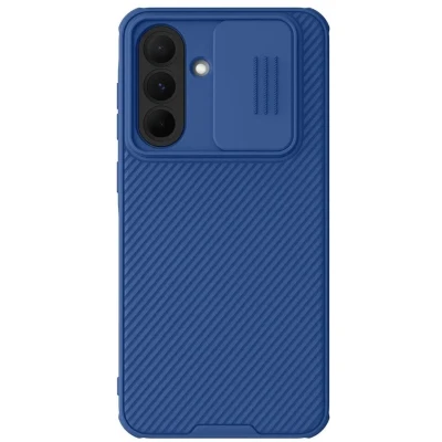Afbeelding van Nillkin CamShield Hoesje Geschikt voor Samsung Galaxy A56 Back Cover met Camera Slider Extra Bescherming Blauw
