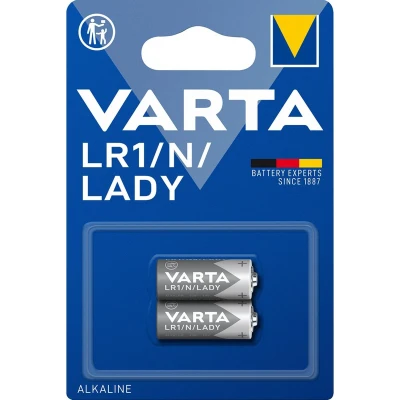 Afbeelding van Batterij Varta LR1/N/Lady alkaline blister à 2stuk