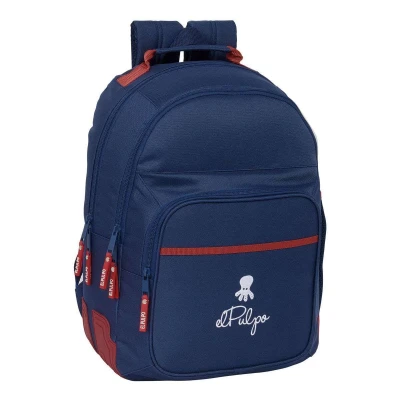 Afbeelding van Safta EL PULPO Sac à dos scolaire pour enfants, idéal les enfants de différents âges, confortable et polyvalent, qualité résistance, 32 x 15 42 cm, bleu marine, M, Décontracté