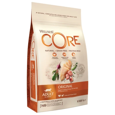 Afbeelding van Wellness Core Grain Free Cat Original Kalkoen&amp;Kip Kattenvoer 4 kg Voor De Volwassen Kat