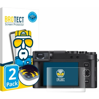 Afbeelding van BROTECT Screenprotector voor Leica D Lux 8 Folie Beschermfolie transparant volledig dekking (2 Stuks)