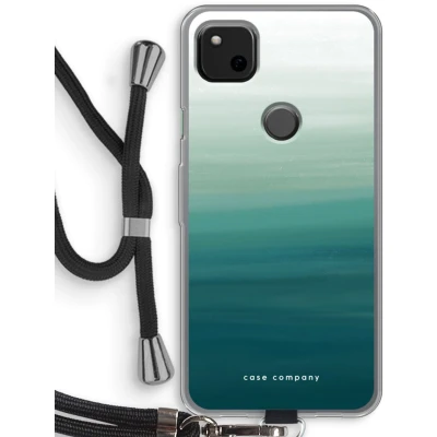 Afbeelding van Case Company® hoesje met Koord geschikt voor Google Pixel 4a Ocean Telefoonhoesje Zwart Bescherming aan alle Kanten en Over de Schermrand