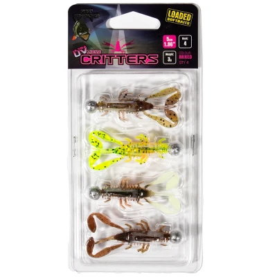 Afbeelding van Fox Rage UV Micro Critter Creature Bait 5cm Loaded 3g (4 Stuks) Shad