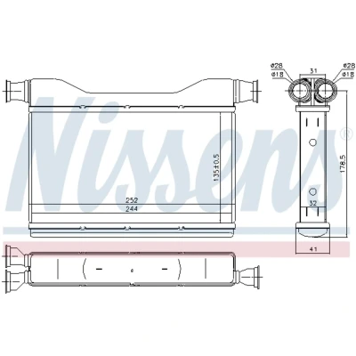 Afbeelding van Nissens Kachelradiateur 70528