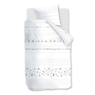 Afbeelding van Marjolein Bastin Beach dekbedovertrek Eenpersoons 140x200/220 Naturel