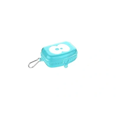 Afbeelding van FruitFriends Snackdoosje Kinderen Lunchbox voor Snacks Kunstof Vershouddoos Clipsluiting 13,5x9x5,5cm Blauw