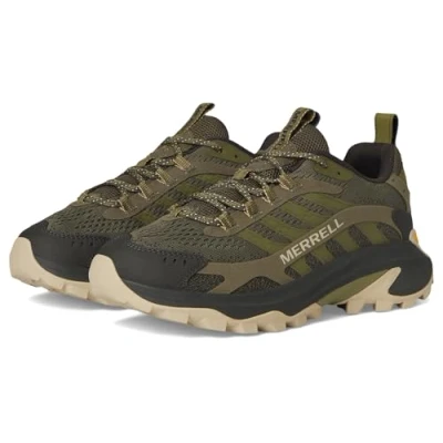 Afbeelding van Merrell MOAB Speed 2 Outdoorschoenen, Heren, Maat: 44.5, Olive Imitatieleer/ textiel