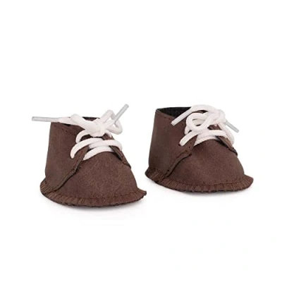 Afbeelding van Miniland poppenschoenen bruin 32 cm