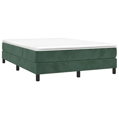 Afbeelding van Boxspringframe fluweel donkergroen 140x200 cm