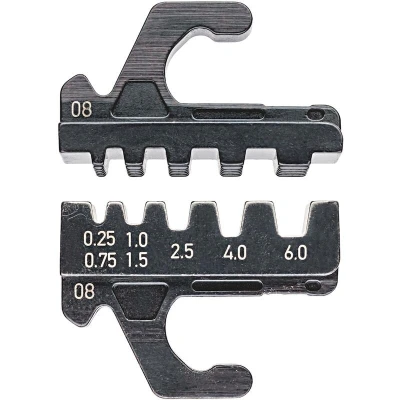 Image de KNIPEX 97 39 08 Matrices de sertissage pour embouts isolés et non 0,25 6 mm².