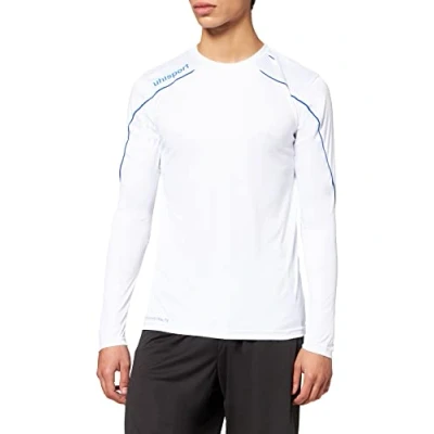Afbeelding van Uhlsport Stream 22 Voetbalshirt Lange Mouw Kinderen Wit / Royal Maat: 164