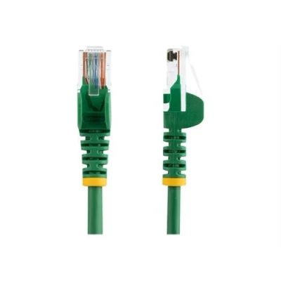 Image de StarTech.com Câble réseau Cat5e UTP sans crochet de 2 m Cordon Ethernet RJ45 anti accroc patch M/M vert raccordement RJ 45 (M) pour CAT 5e moulé