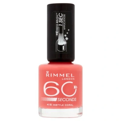 Afbeelding van nagellak 60 Seconds Super Shine Rimmel London 415 instyle coral