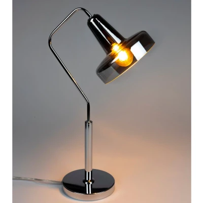 Afbeelding van Housecraft Living Anshin Tafellamp Glas Grijs
