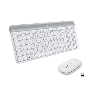 Afbeelding van Logitech MK470 toetsenbord Inclusief muis USB QWERTY Italiaans Wit