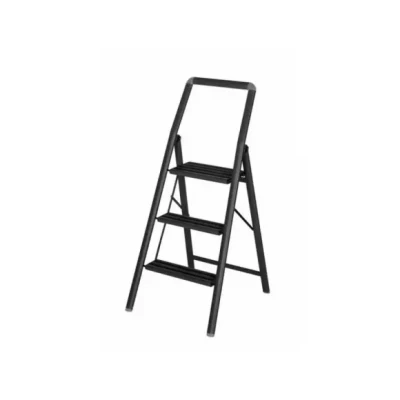 Afbeelding van Wenko Opvouwbare trapladder 3 treden zwart
