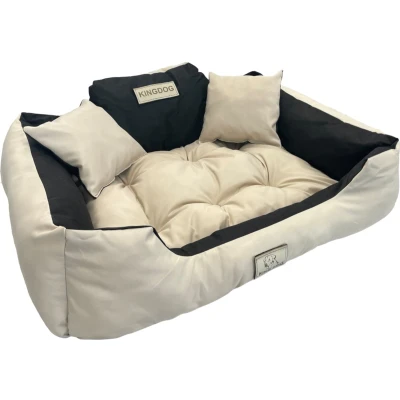 Afbeelding van Kingdog Groot honden en kattenbed Dierenmand 115 x 95 Beige maat XL