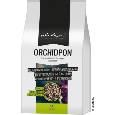 Afbeelding van LECHUZA ORCHIDPON plantensubstraat 6 liter orchideeënsubstraat voor orchideeën en soortgelijke planten Voorbemest tot 8 maanden ALTIJD BETER DAN AARDE!