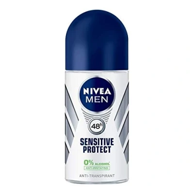 Afbeelding van Nivea Men Sensitive Protect Roll on Deodorant 6 x 50 ml