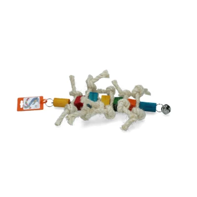Afbeelding van Birrdeeez Caterpillard Bird Toy (Wood &amp; Rope)
