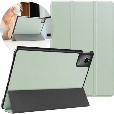 Afbeelding van iMoshion Tablet Hoes Geschikt voor Lenovo Tab M11 Trifold Bookcase Lichtgroen