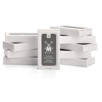 Afbeelding van Mühle 10 stuks scheerbladen van MÜHLE voor traditionele veiligheidsscheermessen