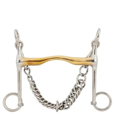 Afbeelding van BR Dressuurstang Soft Contact Laag Scharen 140mm 14mm 12,5cm Agradi.be