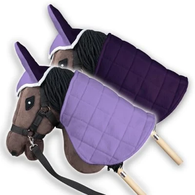 Afbeelding van SKIPPI Hobby Paardendeken en oormuts lila pruim