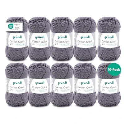 Afbeelding van 865 110 Cotton Quick Uni 10x50 gram antracietgrijs