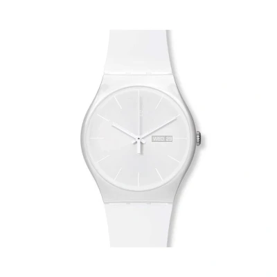 Afbeelding van Swatch Core White Rebel horloge Wit