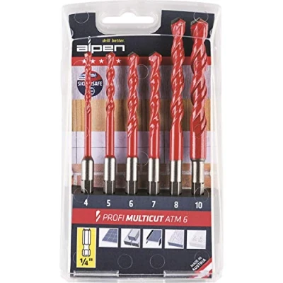 Afbeelding van Alpen MultiCut 100805100 Carbide Multifunctionele boorset 5 delig 1/4 (6.3 mm) 1 set(s)