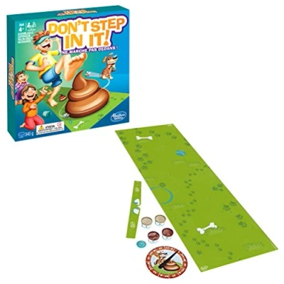 Afbeelding van Hasbro Disney Frozen Don&#039;t Step In It gezelschapsspel loopt niet binnen grappig spel Franse versie