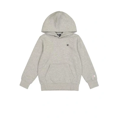 Image de Champion Legacy Basics B Powerblend Sweat à capuche ultraléger en polaire pour garçon, Gris clair mélangé, 5 6 ans