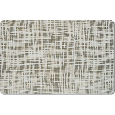 Afbeelding van Zeller placemats gestreept 1x kunststof 44 x 29 cm grijs abstract