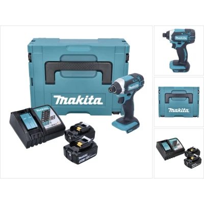 Afbeelding van Makita DTD 152 RTJ accu slagmoersleutel 18V 165Nm + 2x oplaadbare batterijen 5.0Ah snellader in Makpac 2