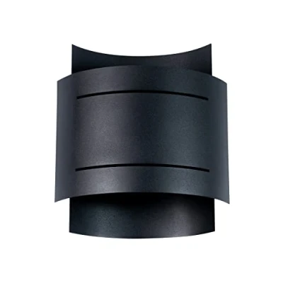 Afbeelding van Sollux Lighting Wandlamp Hestia 23x21x8.5cm G9 zwart staal