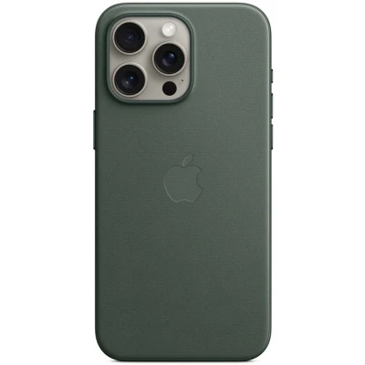 Afbeelding van Apple iPhone 15 Pro Max FineWoven Back Cover MagSafe Evergreen