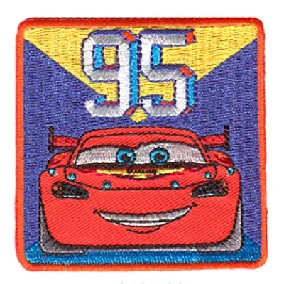 Afbeelding van Disney Cars 2 &#039;Flash McQueen 95&#039; opnaaien, kleurrijk, 6 x cm, Disney/Pixar patch om op te strijken